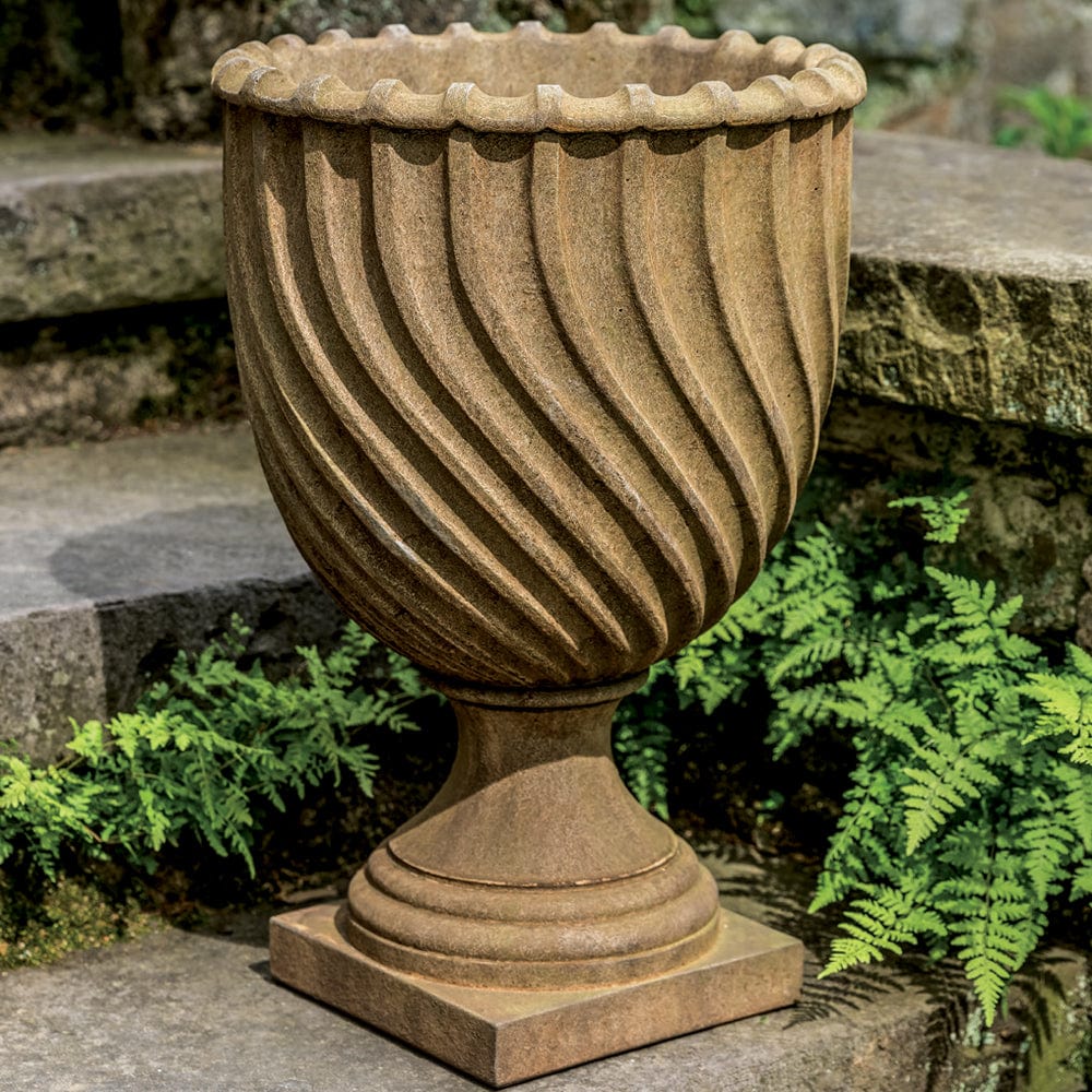 Campania International Urbino Planter, XLG, Aged Limestone