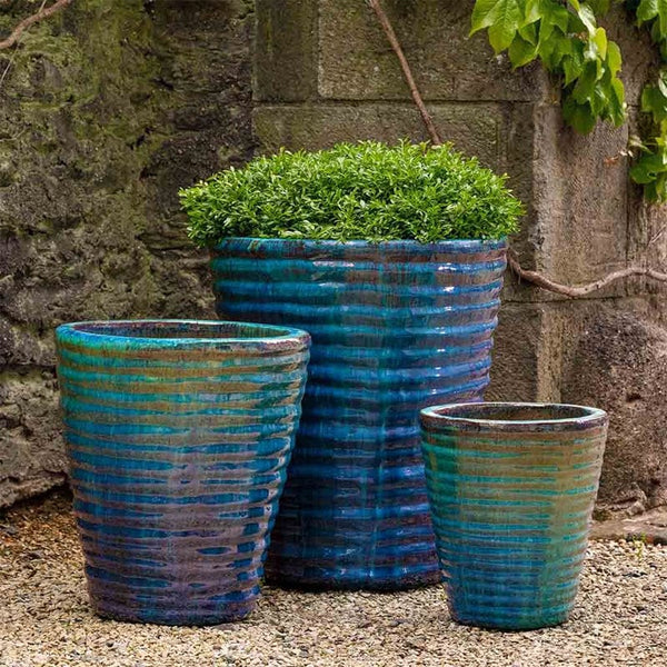 Round Ruffle Planter Set Of 3