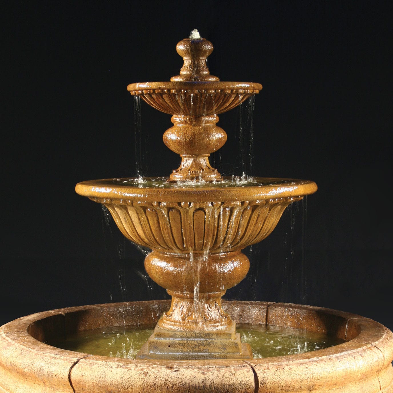 Formal Garden Fountain with Fiore Pond