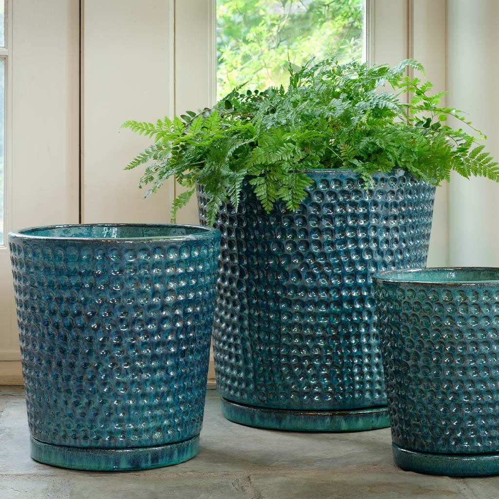 I/O Coin Pot Set of 3 | Glazed Terra Cotta