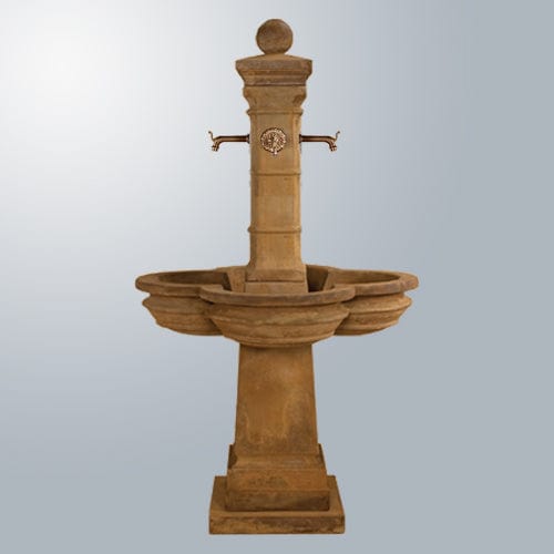 Bourdoux Fountain with Bronze Spouts