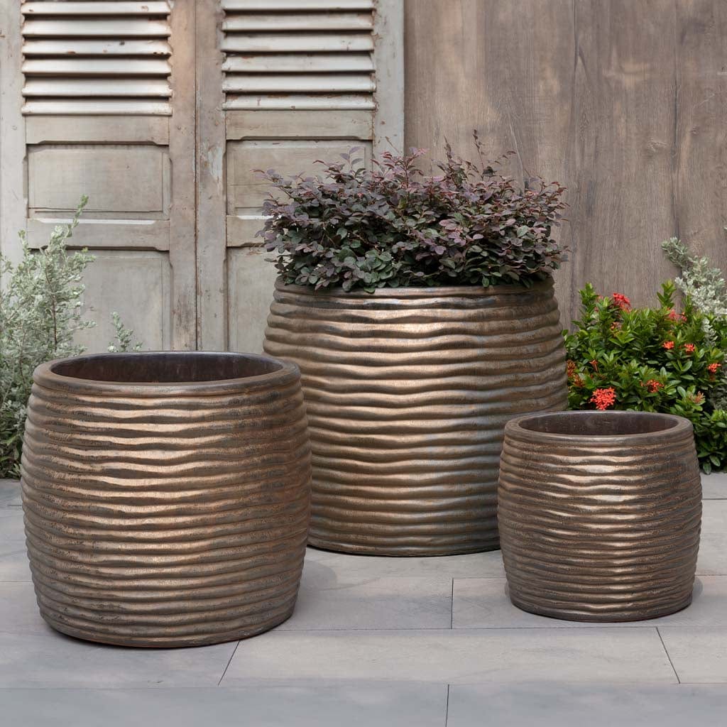 Montauk Planter Tall  Nested Set of 3 | Glazed Collection