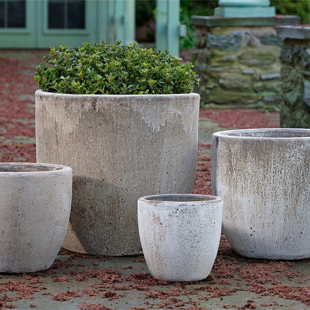 Cordevalle Glazed Terra Cotta Planter Nested Set of 4 in Vicolo Chiaro finish