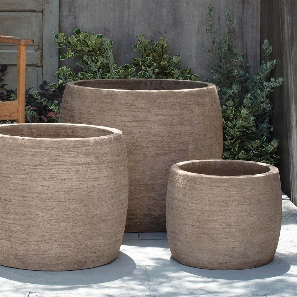 Denali Terra Cotta Planter Set of 3 in Brown Terra Cotta Finish