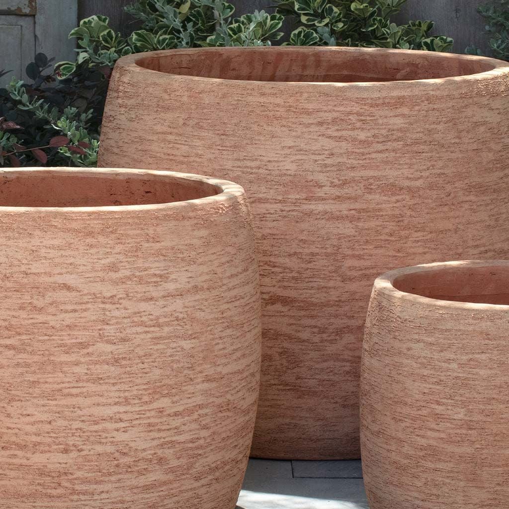 Denali Terra Cotta Planter Set of 3 in Terra Cotta Finish