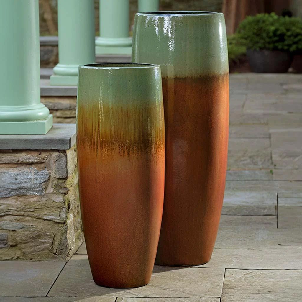 Sabine Short Glazed Terra Cotta Planter