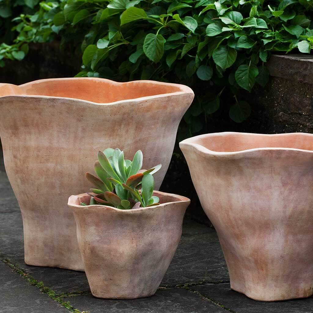 Foxglove Short Planter Set of 3 | Terra Cotta Collection