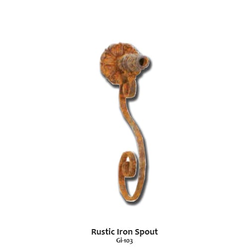 Gi-103 Rustic Iron Spout