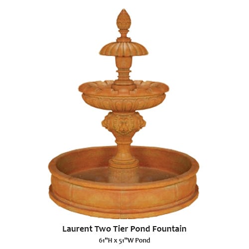 Laurent Two Tier Pond Fountain