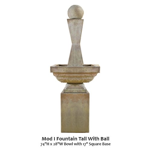 Mod I Fountain Tall With Ball