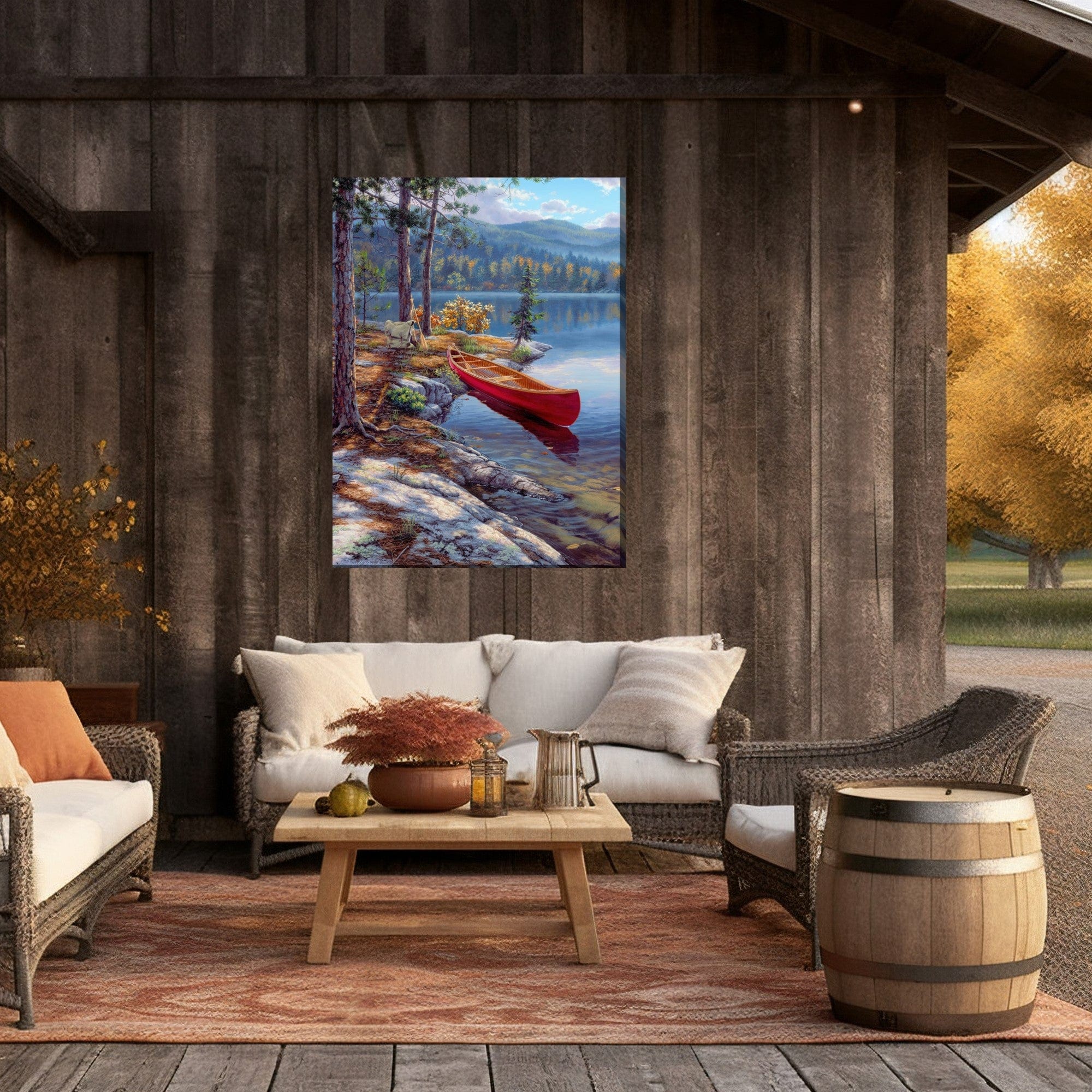 Rest Stop Outdoor Canvas Art