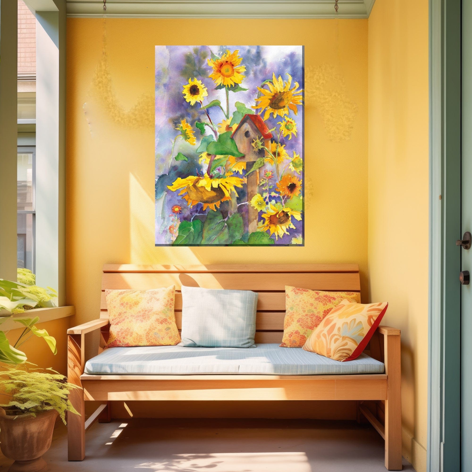 Auntie's Garden Outdoor Canvas Art