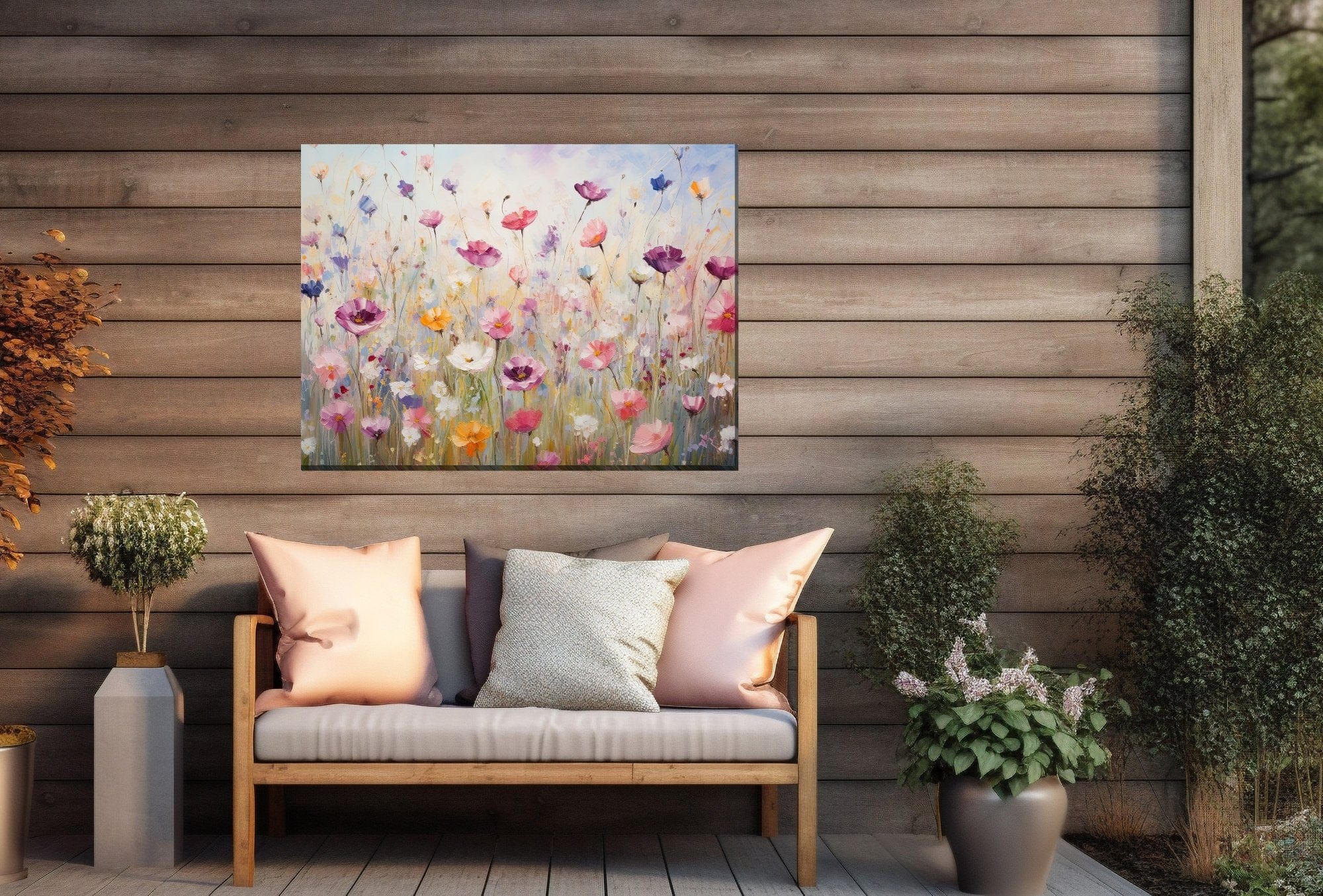 Genteel Garden Outdoor Canvas Art