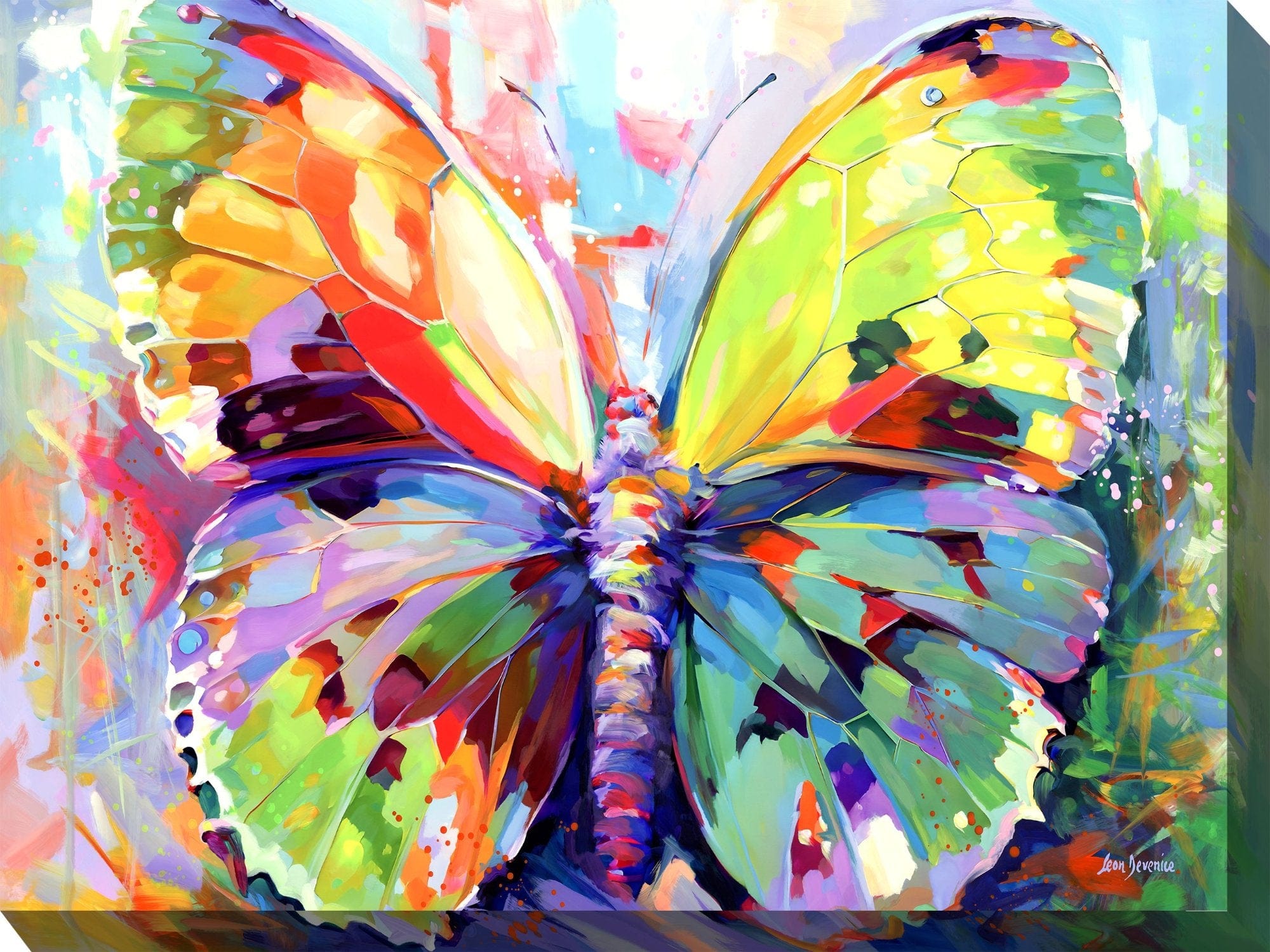 Bright Butterfly Outdoor Canvas Art