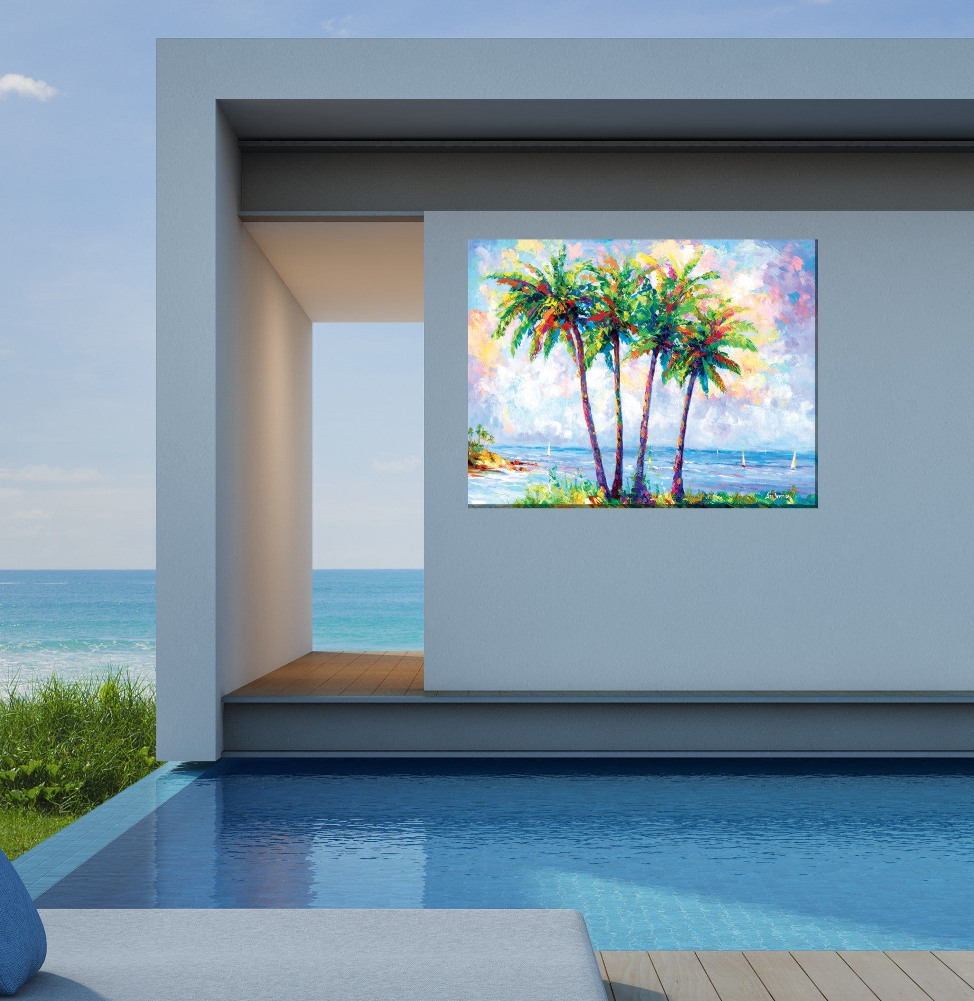 In The Tropics Outdoor Canvas Art