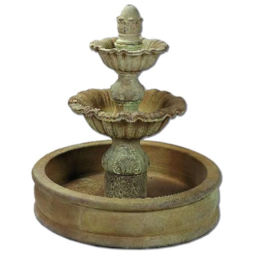 Regina Two Tier with 37" Pond Outdoor Fountain