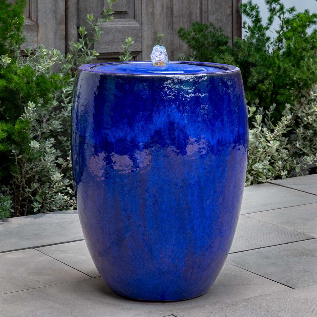 Casco Glazed Modern Outdoor Fountain