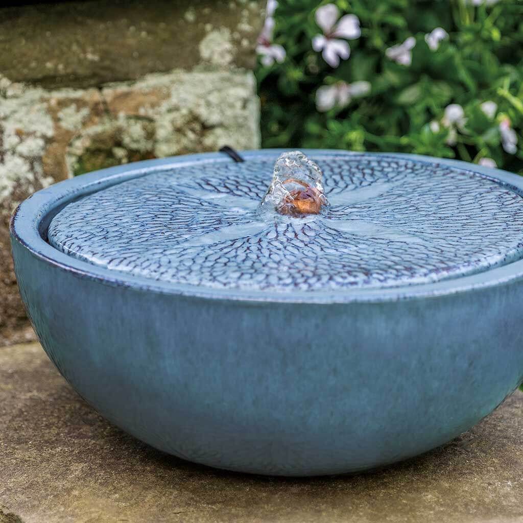 Sand Dollar Fountain in French Blue Finish