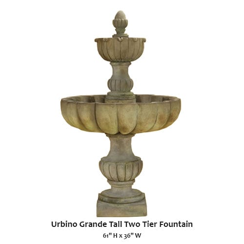 Urbino Grande Tall Two Tier Fountain