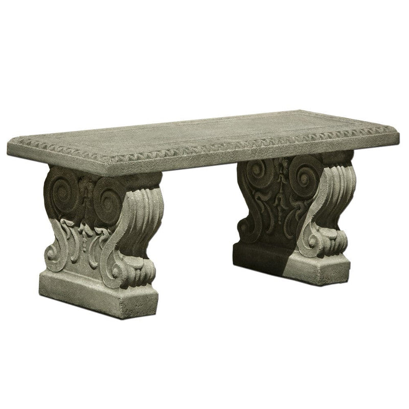 Classic Stone Garden Bench by Campania International