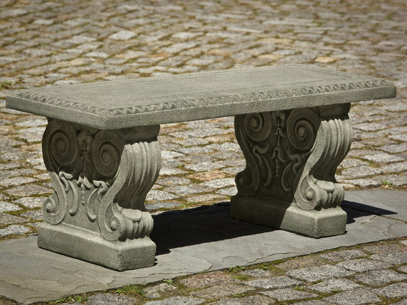 Classic Stone Garden Bench by Campania International