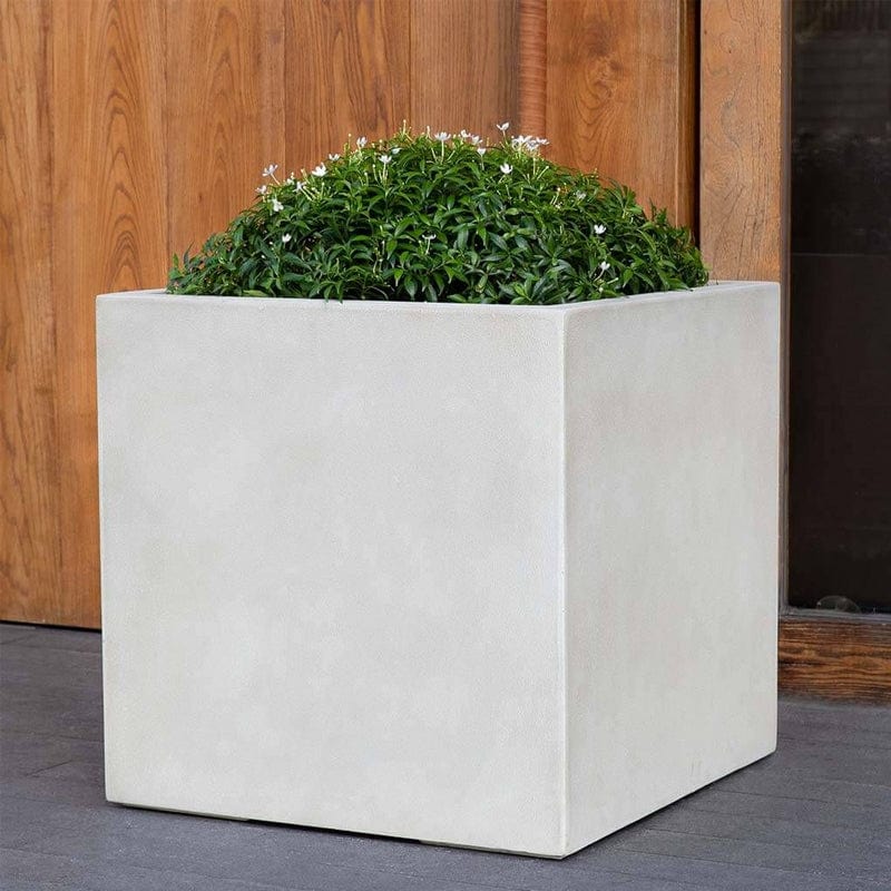 Farnley Cube Planter 2828 Stone Ivory Lite® - Outdoor Art Pros