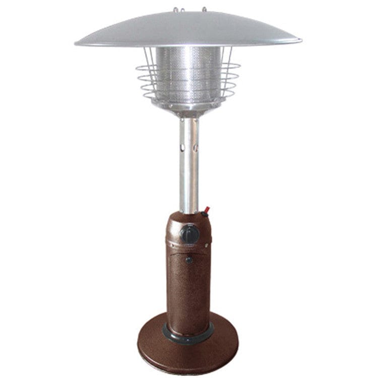 Hammered Bronze and Stainless Steel Tabletop Patio Heater - Outdoor Art Pros