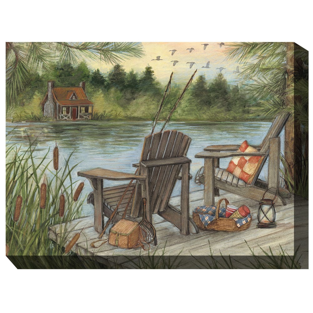 Lake Time Outdoor Canvas Art - Outdoor Art Pros