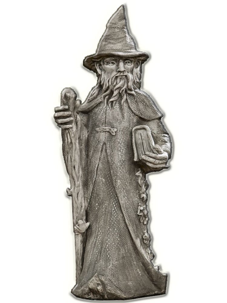 Merlin Cast Stone Garden Statue - Outdoor Art Pros