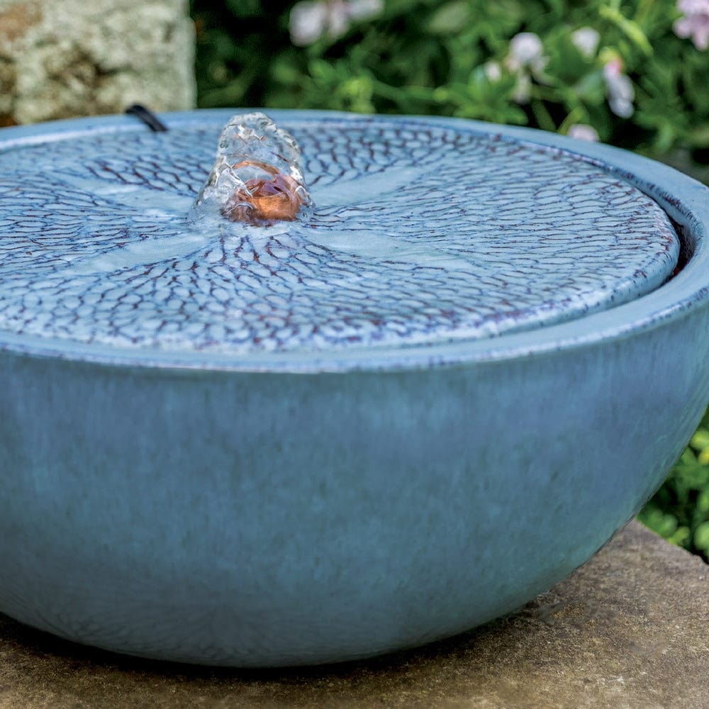 Sand Dollar Fountain in French Blue - Outdoor Art Pros