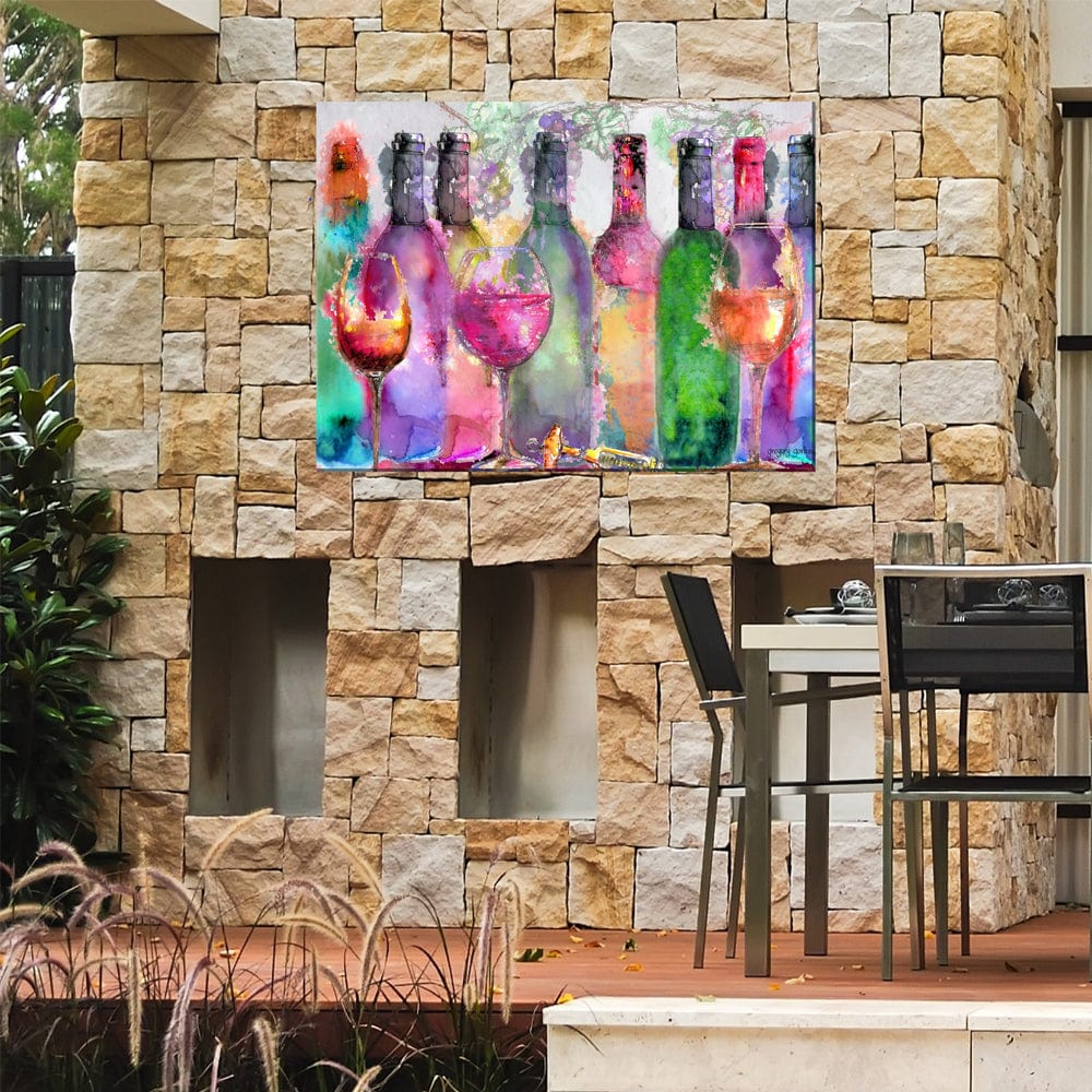 Tasting Room Outdoor Canvas Art - Outdoor Art Pros