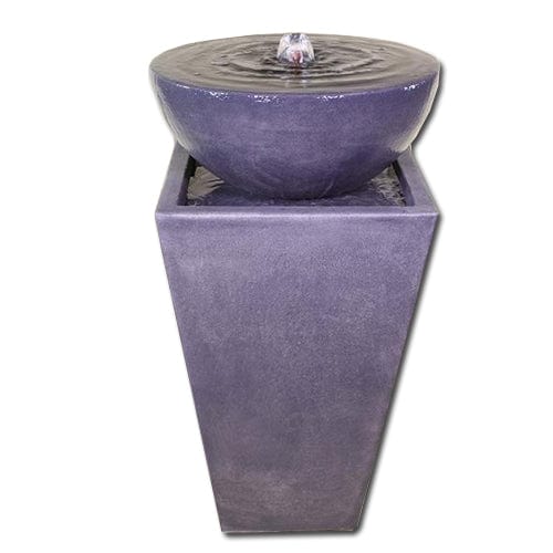 Tapered Zen Fountain with Bowl on Pedestal | Outdoor Art Pros