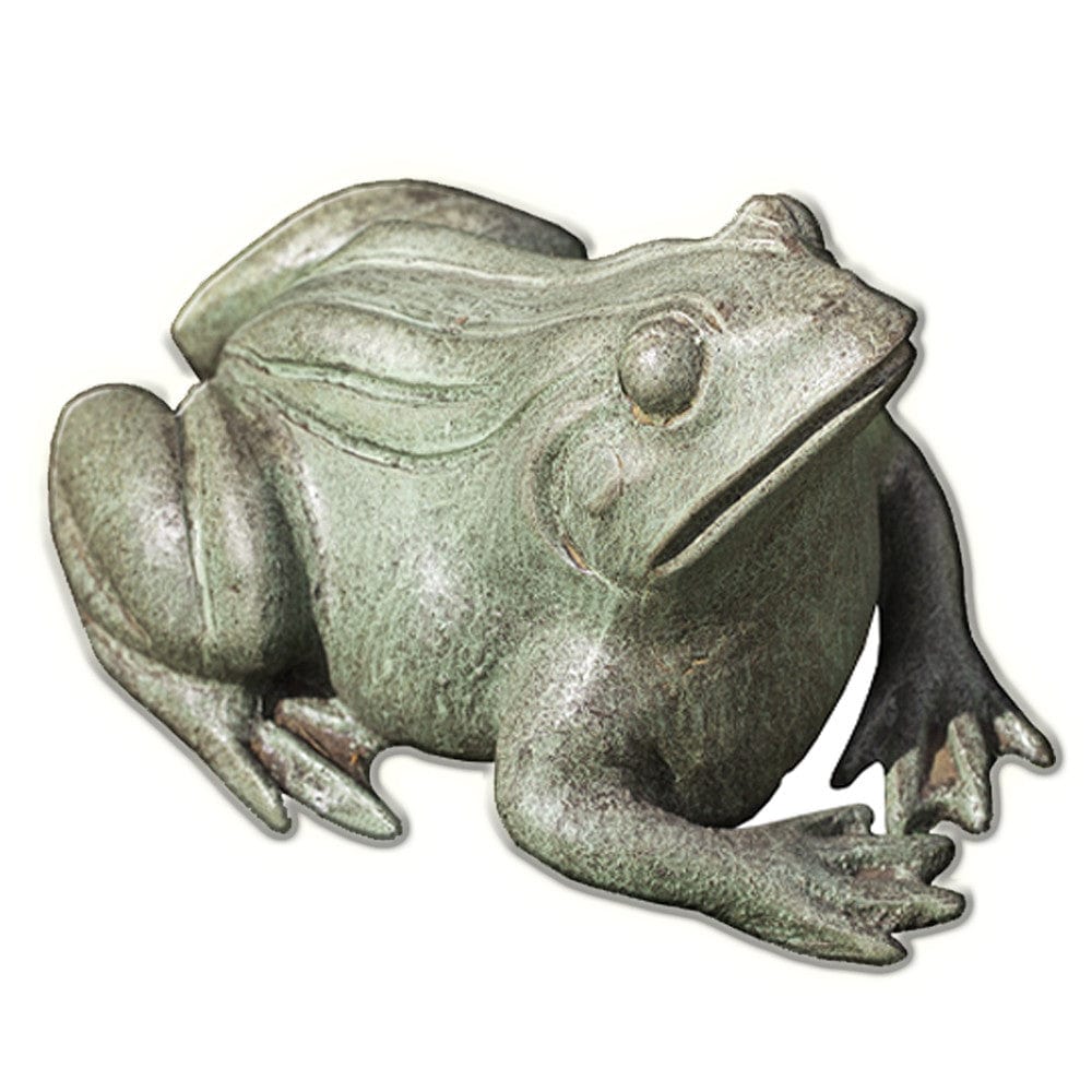 Antique Bronze Lying Yoga Frog Statue Zen for Garden Courtyard